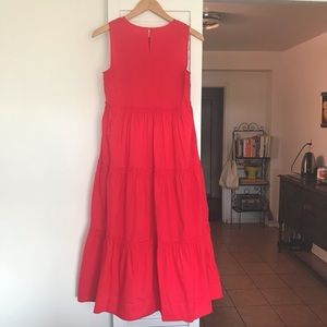 J. Crew Cotton Poplin Tiered Maxi Dress